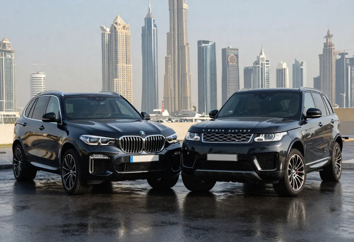 Best-Luxury-SUV-Rental-in-Dubai-BMW-X5-vs-Range-Rover-Sport